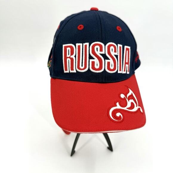 Bosco Sport Russia RU Olympic Cap Embroidered Adjustable Hat NWT - Picture 2 of 11